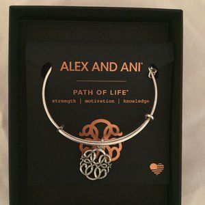 NWOB Alex and Ani Path of Life Charm Bangle